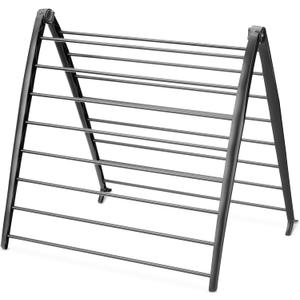 Whitmor Spacemaker Folding Drying Rack, Indoor Clothes Organizer with Patent-Pending Design, Space Saving, 6" L x 26" W x 51.5" H, Black
