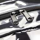 Amazon Basics Transparent School Backpack, With Water-Resistant PVC Plastic Material and Ruggedly Reinforced Shoulder Straps, Clear