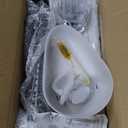 DAZONGE Halloween Decorations, Light-Up Freestanding Spooky Ghost Dog with Remote String Lights Battery Operated, Halloween Ghost Dog for Front Door Porch Yard Lawn Home Party