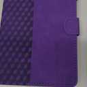 Fancity for iPad Mini 5 Case Mini 4 Mini 3 2 Cover, Smart Wake Sleep Flip Stand Case Soft Suede TPU Protective Case with Card Slot Pencil Holder for iPad Mini 1 2 3 4 5 - Purple