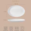 Set of 4, 16 inch Porcelain serving trays for party, Large serving platters for serving food party, Thanksgiving serving dishes for entertaining, Turkey, Steak