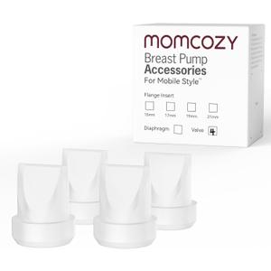 Momcozy Mobile Style | M6 Valves, Original Mobile Style| M6 Breast Pump Replacement Accessories, 4PCS (Transparent)
