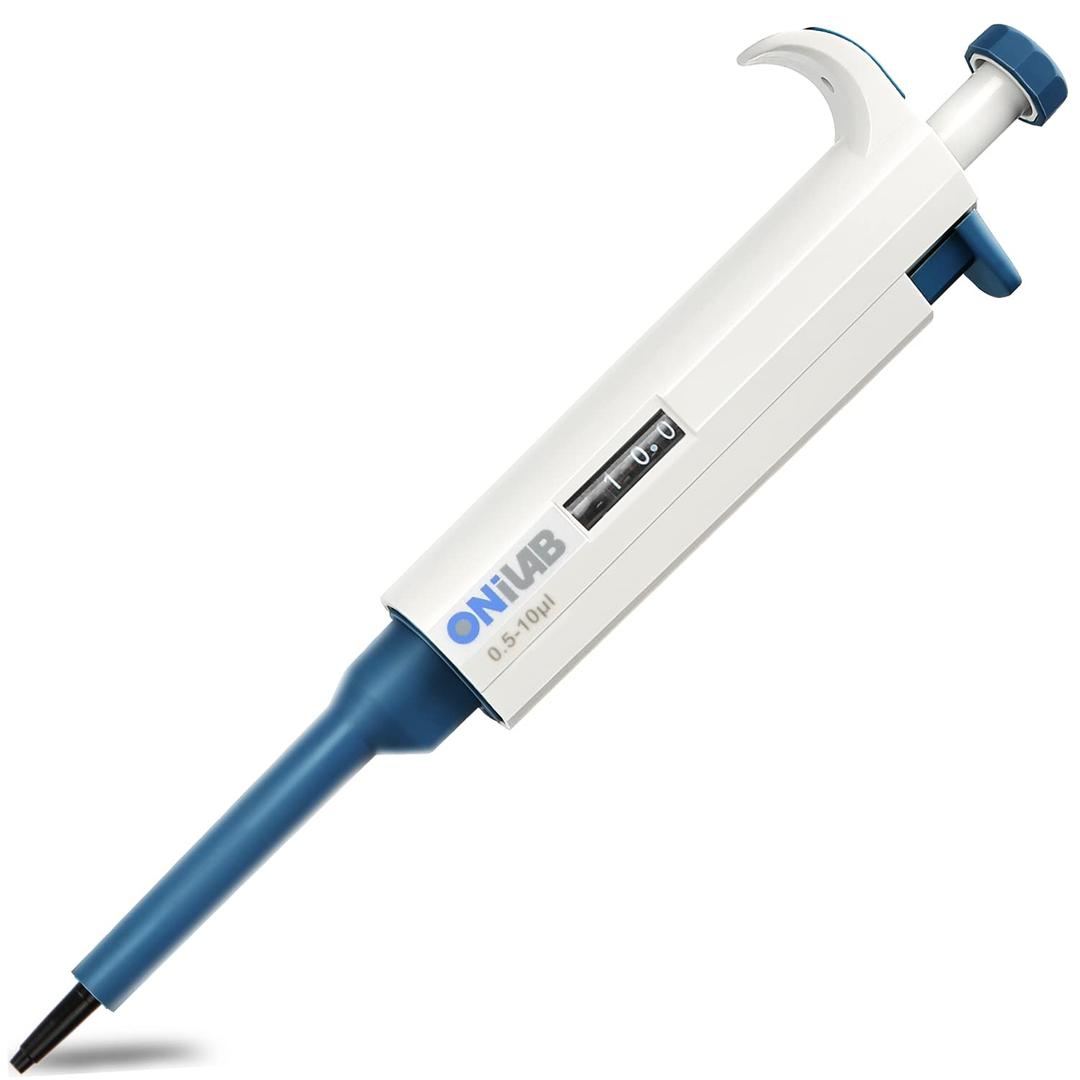 ONiLAB 0.5-10l Single-Chanenel Pipettor Ergonomic Design Adjustable Micro Pipette, Autoclavable, 7605101004