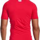Under Armour Men's HeatGear Compression Short-Sleeve T-Shirt (Red, M)