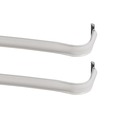 Fast Fit Easy Install Superior Hold Premium Curtain Rod, 2-Pack 48-86" - White