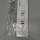 Dubulle Mens Paisley Floral Silk Tie for Men Striped Necktie and Pocket Square Cufflinks Set Wedding Business (Black and Red)