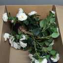 2 Pack 43.3"/3.6FT Artificial Camellia Trees for Outdoor
Fake White Camellia Silk Flowers Tree with Pot, Tall UV Resistant Faux Outdoor Plants for Front Porch Indoor Home Decor