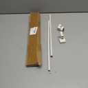 Curtain Rods for Metal Doors Magnetic Rod Extends for Iron and Steel Place, Magnetic Cafe Curtain Rod- W Magnets (Black-1)