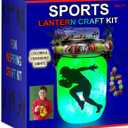 NUMI'SMILE Sports Nightlight Gifts for Boys, DIY Kids Crafts Ages 3 4 5 6 7 8-12 Years Old, Baseball, Soccer, Basketball, Football Gifts, Hockey, Tennis, Surfing Art Kit, Medium