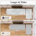 KIMODE Kitchen Mats Cushioned Anti Fatigue, Grey Farmhouse Kitchen Rugs