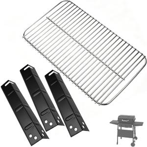 Heat Plates and Grill Grates for Walmart Expert Grill 3 Burner 720-1049 | Cooking Grates for Expert Grill Parts Replacement 720-1049 Expert Grill Heat Plates, Porcelain Steel