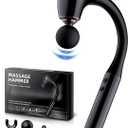 FVZ Massage Gun with Upgraded Extension Handle, 10MM Massage Gun Deep Tissue, Back Massager, Muscles/Neck/Shoulders/Waist/Legs Massager Portable for Pain Relief, 4 Massage Heads & 5 Speed Levels (Black)