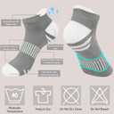 YSense Ankle Socks for Women Men, Thick Cushioned Running Athletic Cotton Socks with Moisture Wicking Low Cut No Show