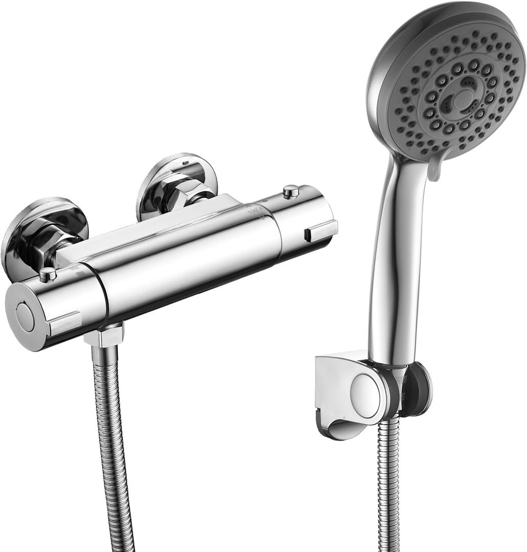 4 INCH RV thermostatic shower mixing valve kit