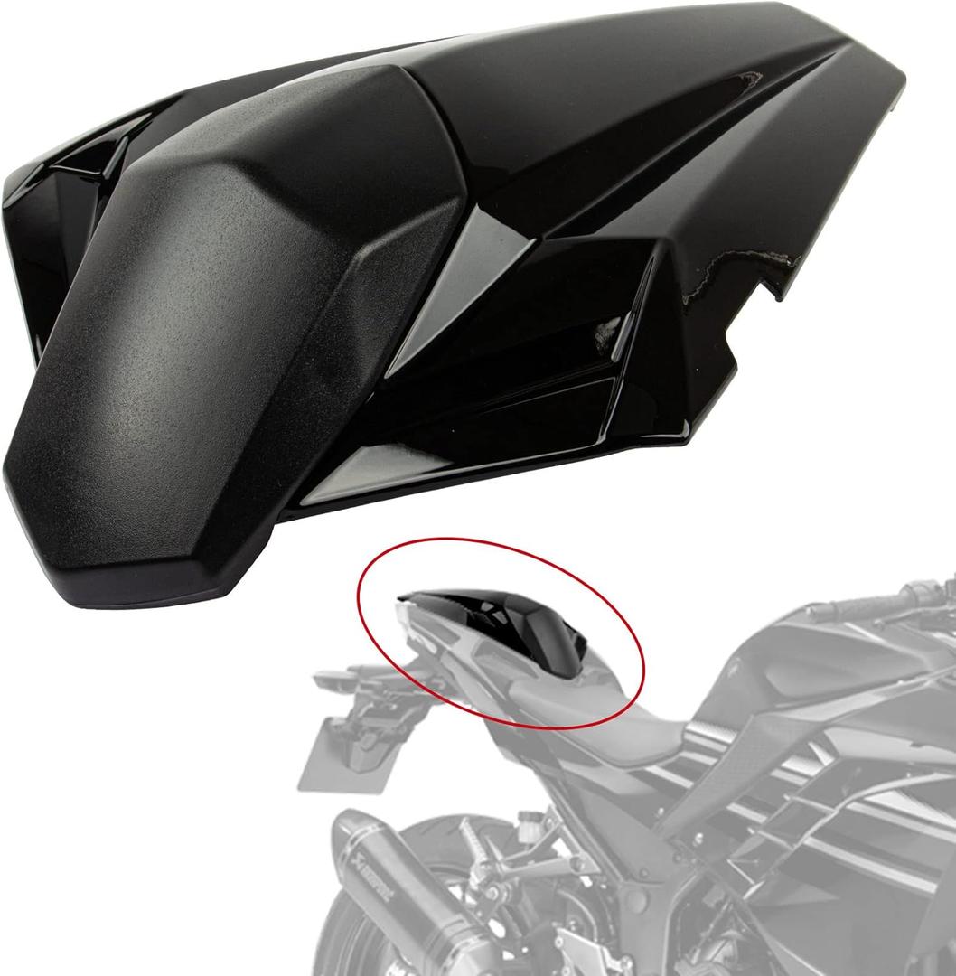Rear Seat Fairing Cover Cowl for EX300R EX300 ZX250R EX250R Ninja 300 300R 250 250R 2013 2014 2015 2016 2017 2018 2019 (Black)