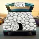 Christian Halloween Trunk or Treat Car Decorations Kit Fabric Jesus Empty Tomb with Grave Could Not Hold The King Banner Religious Car Trunk or Treat Decoration for Cars, Garage Door