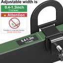 Lutown-Teen 4PCS Metal Non Slip Mattress Gaskets, Adjustable Mattress Holder for Bed Frame, Keep in Place Sliding Gripper, Anti-Slip Slide Stopper, Black