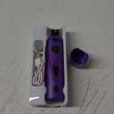 Dog Nail Grinder with 2 LED Lights Powerful 2 Speeds Super Quiet Dog Nail Trimmers with 3 Grinding Wheels Rechargeable Pet Dog Nail Clippers for Large Medium Puppy Dogs Dog Nail File Cat Nail Clipper (Whisper Quiet-Purple)