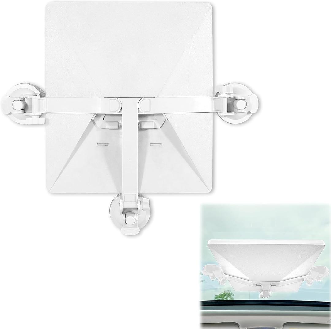 Foldable Starlink Mini Car Mount with Suction CupsQuick Release Sunroof/Moonroof Mount for Car, RV, Boat, Truck Glass (White)