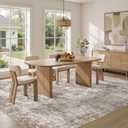 Natunest 10x13 Area Rugs for Living Room Washable Abstract Rug Brown/Grey