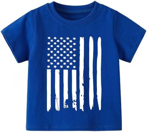 Zarityha Boys American Flag Shirts USA Short Sleeve T-Shirts 5T