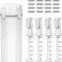 4 in 1 Travel Dispenser, 4 Pack 30ML Travel Bottles for Toiletries, Leak Proof Travel Size Containers, Portable for Shampoo Lotion Conditioner Cream (White)