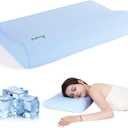 Memory Foam Pillows, Patented Ergonomic Cervical Pillow for Neck Pain Relief, Comfortable and Breathable Cooling Pillow, Bed Pillow for Side, Back and Stomach Sleepers