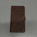 Porter Riley - Leather Case Compatible with iPhone 16e. Premium Genuine Leather Stand/Cover/Wallet/Flip Case with Card Slots & Horizontal Stand (Chocolate Brown)