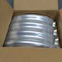 Land Guard 2Pcs Galvanized Raised Garden Bed Kit, Galvanized Planter Oval Large Metal Raised Garden Boxes Outdoor for Vegetables