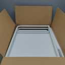 Large 2 Tier Storage Printer Stand with Basket,23.6"x21.6"x15.7" Rolling Printer Cart Under Desk,Printer Table with Wheels for Home Office,White