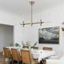 MELUCEE 32.8" LED Chandeliers for Dinning Room 26W 3000K Warm Lighting, 11-Light