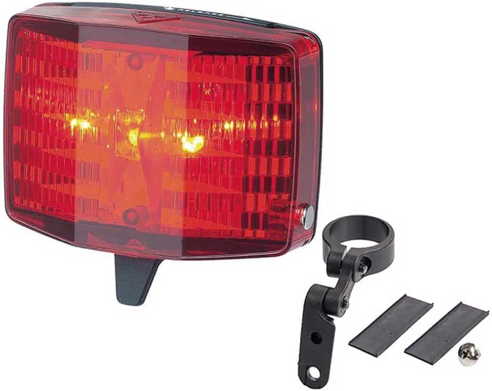 Topeak RedLite Aura Rear Bike Light  3-LED Ultra-Bright Safety Tail Light for Road & Commuter Bikes, 60/120-Hour Runtime, Durable Rack & Seatpost Mount