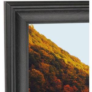 22x26 inch Picture Frame Solid Wood Black, Suitable for Panoramic Photo Frame, Posters, Painting, Group Photo, Puzzle (A23B2226)