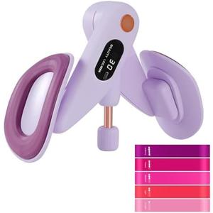 Thigh Master, Kegel Exerciser, 5 Resistance Band for Home Workout Postpartum Rehabilitation Butt Leg Slimmer