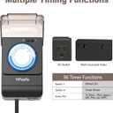 TiFFCOFiO Outdoor Timer Outlet Waterproof, 24 Hour Mechanical Light Timer Outdoor, 2 Grounded Outlets for Home and Garden, 15A 1/2HP, Heavy Duty, ETL Listed (15 Min Interval)