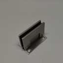 CKB 90 Degree Heavy Duty Solid Brass Glass Shower Door Hinge, for 3/8"(10mm) - 1/2"(12mm) Thickness Tempered Glass, Wall to Frameless Tempered Glass Door Hinge, Brushed Nickel.