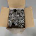 Double Curtain Rod, 1 Inch Gold Extra Long Dual Curtain Rods 72 to 144 Inch with Aluminium Modern End Cap Finial, Adjustable Heavy Duty Window Treatment Rods, Telescopic Metal Double Drapery Pole Set