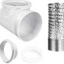 Dryer Vent Connection Set Tumble Dryer Connector 90 Degree Dryers Vent Hose Pressure Easy Installation