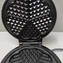 Mueller Heart 5 Waffle Maker, Waffle Iron, Adjustable Browning Control & Nonstick, Cool Touch Handle, Easy to Clean, Small Kitchen Appliances