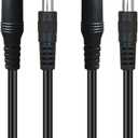 SIOCEN 2-Pack 3ft DC Extension Cable 5.5mm x 2.1mm Male to Female Power Cord for CCTV Security Surveillance Indoor IP Camera Dvr Standalone LED Strip,Car,12v DC Power Supply Plug Adapter