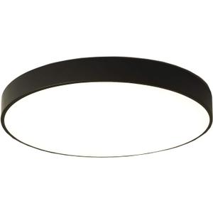 Ganeed LED Ceiling Lights, Modern Ceiling Lamp, 27 W 15.7-Inch Round Flush Mount Lighting Fixture, Kitchen Light Fixture for Dining Room Hallway Living Room Bedroom Office, Black