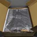 Black Corner Bread Box for Kitchen Countertop, Large Bread Container Storage Bamboo Wooden Farmhouse Bread Box with Window Bread Holder