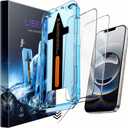 LISEN 2 Pack [Top 9H+ Hardness] Glass for iPhone 16E / iPhone 14 / iPhone 13 Screen Protector, Military Grade Shatterproof 8K HD Auto Dust-Elimination Bubble Free Tempered Glass with Ultra Fit Tray