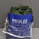 MIULEE Velvet Curtains 84 inches 2 Panels - Luxury Blackout Curtains for Bedroom Living Room Thermal Insulated Super Soft Window Drapes Rod Pocket & Back Tab, Olive Green, W52 x L84 inches