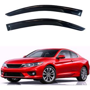 KPY Rain Guards Fit for 2013-2017 Honda Accord Coupe, Out-Channel Window Visors Vent Wind Deflectors 2PC, Car Accessories for 13-17 Accord (Coupe Only)