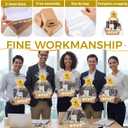 Tenceur 24 Set Empty Baskets for Team Appreciation Gifts - Bulk Gift Basket Kit with Pull Bows & Plastic Bags DIY Cardboard Tray for Team Employee Teacher Coworker Nurse Present(Classic,Kraft)