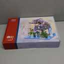 Cherry Blossom Tree House Micro Building Blocks Set,Peach Blossom Pond Flowers Bricks Architecture Kit with LED Light Gifts for Adults and Kids（2500+Pieces）