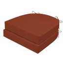 MJIAIDEA Outdoor Chair Cushions Set of 2, Waterproof Memory Foam Patio Seat Cushions with Ties for Garden Sofa & Dining Furniture, 3-Year Color Fastness, 18x18x3 Inch