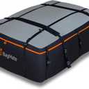 23 Cubic Feet Roof Bag – Safety Tested Heavy-Duty Waterproof Rooftop Cargo Carrier for All Cars & SUVs (with or Without Rack) – Includes Protective Mat & Storage Bag – Military-Grade 840D PVC