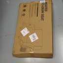 HOPERAN Dual-Sided Heated Stadium Seats for Bleachers with Back Support, 3 Levels Heating Stadium Seating for Bleachers Seat with Backrest, 5 Pockets Portable Stadium Chair for Outdoor (21", Black)